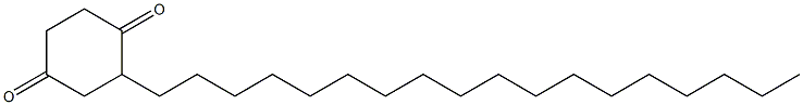 2-Octadecyl-1,4-cyclohexanedione Struktur