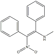 (Z)-1-Methylamino-2-nitro-1,2-diphenylethene Struktur
