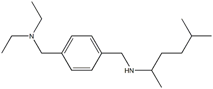 ({4-[(diethylamino)methyl]phenyl}methyl)(5-methylhexan-2-yl)amine Struktur