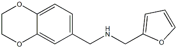 (2,3-dihydro-1,4-benzodioxin-6-ylmethyl)(furan-2-ylmethyl)amine Struktur