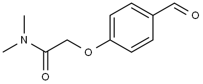 2-(4-formylphenoxy)-N,N-dimethylacetamide Struktur