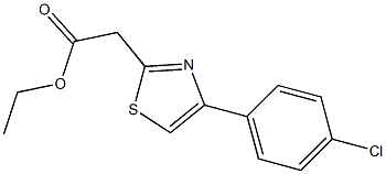ethyl 2-[4-(4-chlorophenyl)-1,3-thiazol-2-yl]acetate Struktur