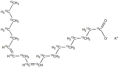 Linoleic acid-13C18 potassium salt