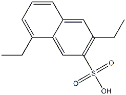 3,8-Diethyl-2-naphthalenesulfonic acid Struktur