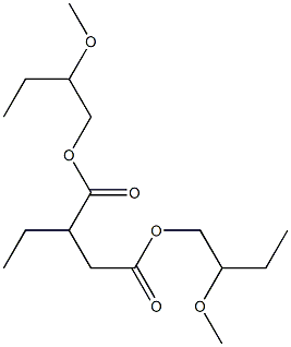 Ethylsuccinic acid bis(2-methoxybutyl) ester Struktur
