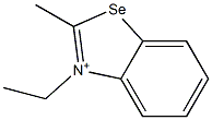3-Ethyl-2-methylbenzoselenazol-3-ium Struktur