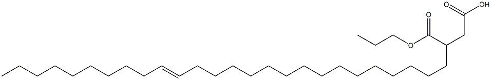 3-(16-Hexacosenyl)succinic acid 1-hydrogen 4-propyl ester Struktur