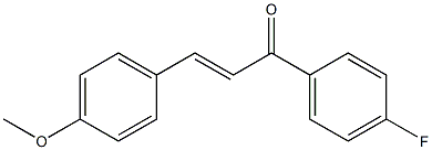 (E)-1-(4-Fluorophenyl)-3-(4-methoxyphenyl)-2-propene-1-one Struktur