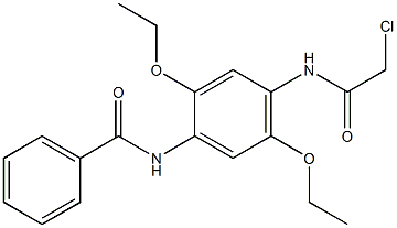 N-{4-[(CHLOROACETYL)AMINO]-2,5-DIETHOXYPHENYL}BENZAMIDE Struktur