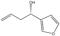 (S)-1-(furan-3-yl)but-3-en-1-ol Struktur