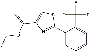 ethyl 2-(2-(trifluoromethyl)phenyl)thiazole-4-carboxylate Struktur