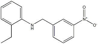 2-ethyl-N-[(3-nitrophenyl)methyl]aniline Struktur