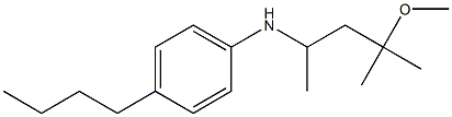 4-butyl-N-(4-methoxy-4-methylpentan-2-yl)aniline Struktur
