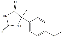 5-(4-methoxyphenyl)-5-methyl-2,4-imidazolidinedione Struktur