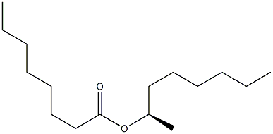 (-)-Octanoic acid (R)-1-methylheptyl ester Struktur