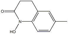 6-Methyl-1-hydroxy-3,4-dihydroquinolin-2(1H)-one Struktur