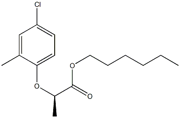 (R)-2-(4-Chloro-2-methylphenoxy)propionic acid hexyl ester Struktur