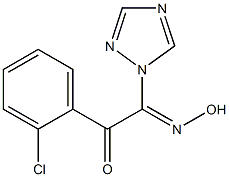 1-(2-chlorophenyl)-2-hydroxyimino-2-(1H-1,2,4-triazol-1-yl)ethan-1-one Struktur
