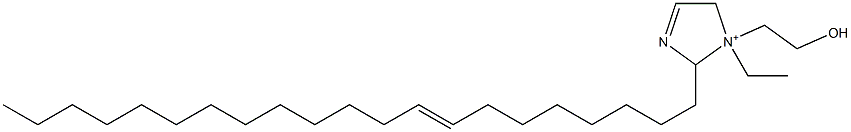 1-Ethyl-2-(8-henicosenyl)-1-(2-hydroxyethyl)-3-imidazoline-1-ium Struktur