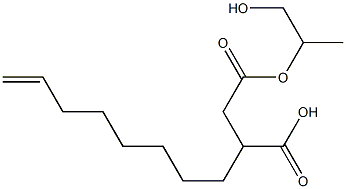 3-(7-Octenyl)succinic acid hydrogen 1-(2-hydroxy-1-methylethyl) ester Struktur