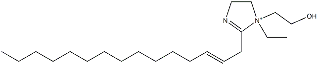 1-Ethyl-1-(2-hydroxyethyl)-2-(2-pentadecenyl)-2-imidazoline-1-ium Struktur