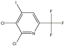 2,3-二氯-5-三氟甲基-4-碘吡啶 結(jié)構(gòu)式