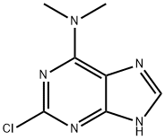 9H-N,N-二甲基-6-氨基-2-氯嘌呤 結(jié)構(gòu)式