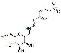 mannopyranosylmethyl-4-nitrophenyltriazene Struktur