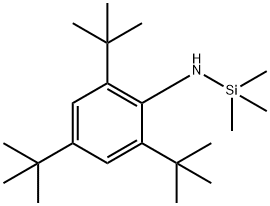 2,4,6-三叔丁基-N-(三甲基甲硅烷基)苯胺 結(jié)構(gòu)式