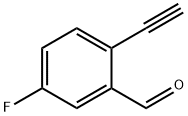 2-ethynyl-5-fluorobenzaldehyde Struktur