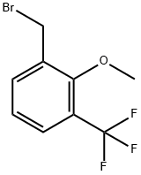 2-METHOXY-3-(TRIFLUOROMETHYL)BENZYL BROMIDE Struktur
