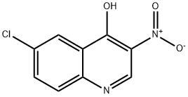 6-CHLORO-3-NITROQUINOLIN-4-OL Struktur