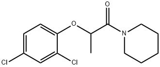 2-(2,4-Dichlorophenoxy)-1-(1-piperidyl)-1-propanone Structure