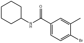 4-Bromo-N-cyclohexyl-3-methylbenzamide Struktur