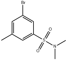 3-Bromo-N,N,5-trimethylbenzenesulfonamide Struktur