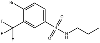 4-BroMo-N-propyl-3-(trifluoroMethyl)benzenesulfonaMide Struktur