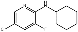 5-Chloro-N-cyclohexyl-3-fluoropyridin-2-amine Struktur