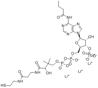 Butyryl coenzyme A lithium salt hydrate Struktur