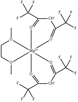 MAGNESIUM HEXAFLUOROACETYLACETONATE 1,2-DIMETHOXYETHANE COMPLEX Struktur