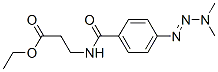 ethyl 3-[(4-dimethylaminodiazenylbenzoyl)amino]propanoate Struktur