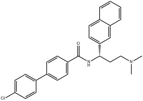 [1,1'-Biphenyl]-4-carboxaMide, 4'-chloro-N-[(1S)-3-(diMethylaMino)-1-(2-naphthalenyl)propyl]- Struktur