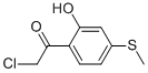 Ethanone, 2-chloro-1-[2-hydroxy-4-(methylthio)phenyl]- (9CI) Struktur