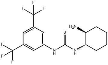 N-[(1S,2S)-2-氨基環(huán)己基]-N'-[3,5-雙(三氟甲基)苯基]硫脲 結(jié)構(gòu)式