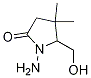 1-aMino-5-(hydroxyMethyl)-4,4-diMethyl-2-Pyrrolidinone Struktur