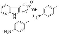 3-INDOXYL PHOSPHATE, DI-P-TOLUIDINIUM SALT 結構式