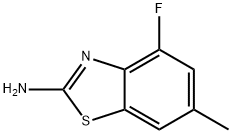2-BenzothiazolaMine, 4-fluoro-6-Methyl- Struktur