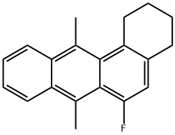 6-fluoro-(1,2,3,4-tetrahydro-7,12-dimethylbenz(a)anthracene) Struktur
