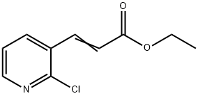 3-(2-氯吡啶-3-基)丙烯酸乙酯 結(jié)構(gòu)式