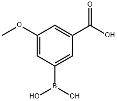 3-Borono-5-methoxybenzoic acid Struktur