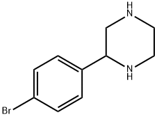 2-(4-BROMOPHENYL)PIPERAZINE Struktur